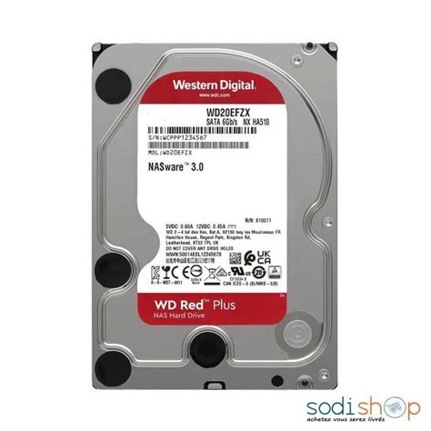 Disque Dur Interne Western Digital WD Red™ Plus Hard Drive 8TB HDD 3.5 ...