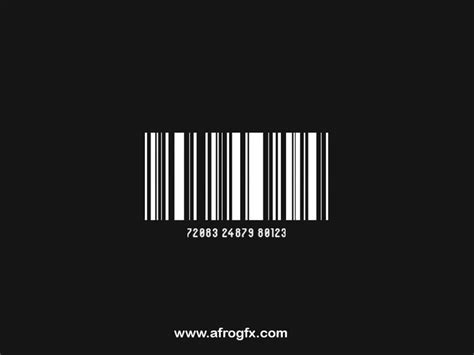 the barcode is black and white in color