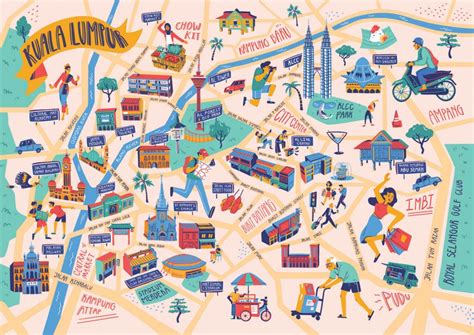 Kuala Lumpur Tourist Map – Studio Behind 90