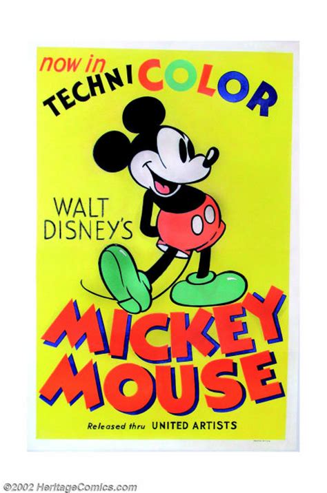 1935 Mickey Mouse Stock Poster $34,500