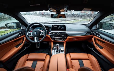 Download wallpapers 2019, BMW M5, interior, new M5, inside view, tuning ...