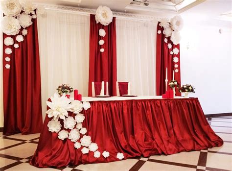 23+ Red Wedding Backdrop Decorations Images