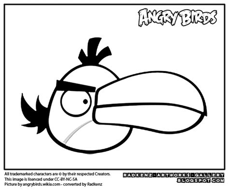 Radkenz Artworks Gallery: Angry birds coloring page - Hal