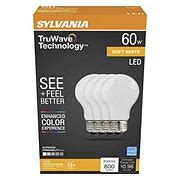 Sylvania TruWave A19 60-Watt Frosted LED Light Bulbs - Daylight - Shop Light Bulbs at H-E-B