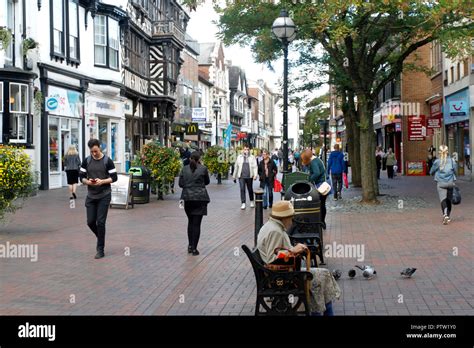 Stafford Town Centre Staffordshire Stock Photo - Alamy