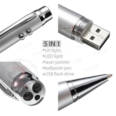 5-in-1 Multi Function Pen w/Laser 2 Lights USB Flash Drive 2.0 - 32gb ...