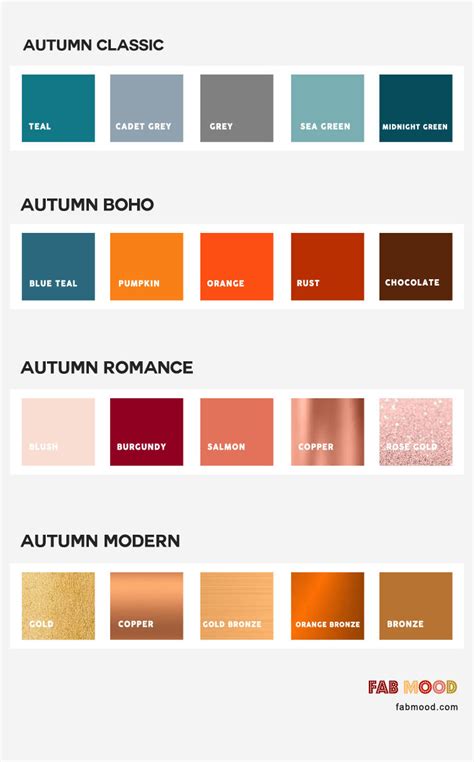 Rust color combinations for autumn wedding,what color looks best with rust