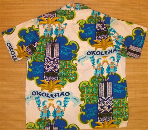 Okolehao Hawaiian Liquor Shirt, 60s cotton with a tiki bottle | Vintage ...