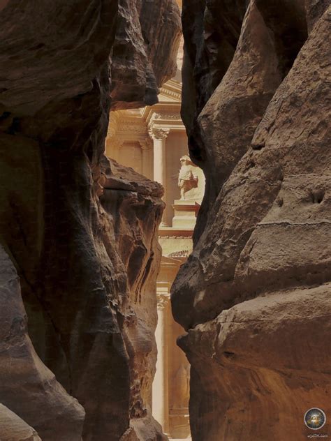 The Siq - the gorge of Petra in Jordan World Heritage