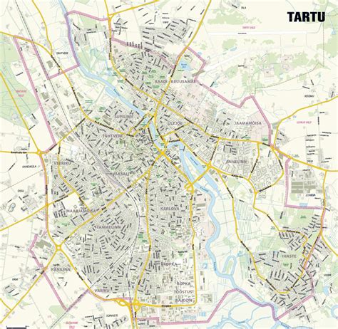 Large Tartu Maps for Free Download and Print | High-Resolution and ...