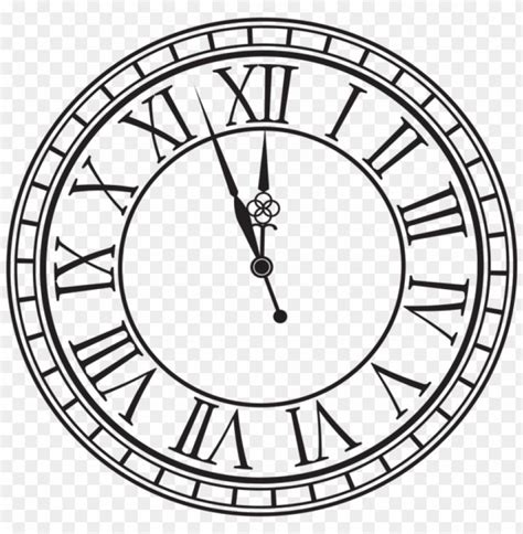 New Year Clock PNG Image With Transparent Background png - Free PNG Images | New year clock ...