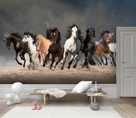 3D Galloping Horse Wall Mural Wallpaper 126 – Jessartdecoration