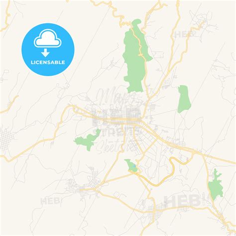 Empty vector map of Chimaltenango, Chimaltenango, Guatemala - HEBSTREITS