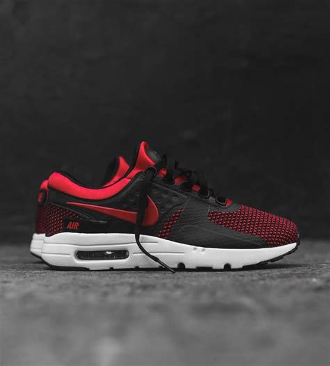 Nike Air Max Zero Essential ‘Black/Red’ (via Kicks-daily.com) | Nike air max, Nike, Red sneakers