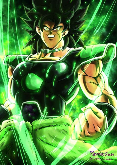 Download Saiyan Yellow Eyes Black Hair Broly (Dragon Ball) Anime Dragon Ball Super: Broly Art