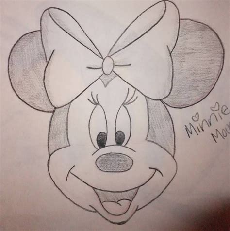 Minnie Mouse drawing by chloesmith8 on DeviantArt | Disney character ...