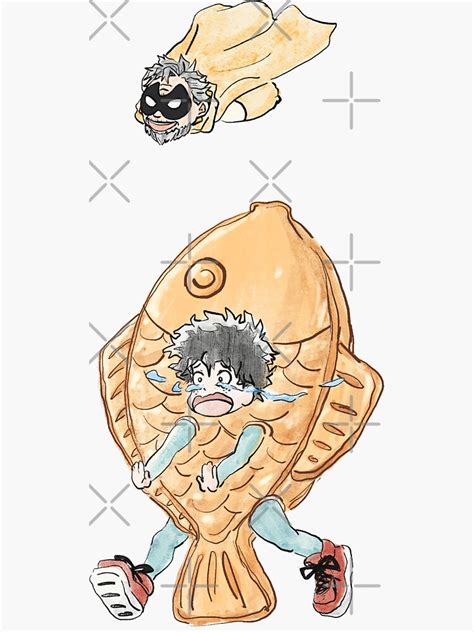 "Taiyaki Deku & Gran Torino" Sticker for Sale by guuuuuuuu | Redbubble