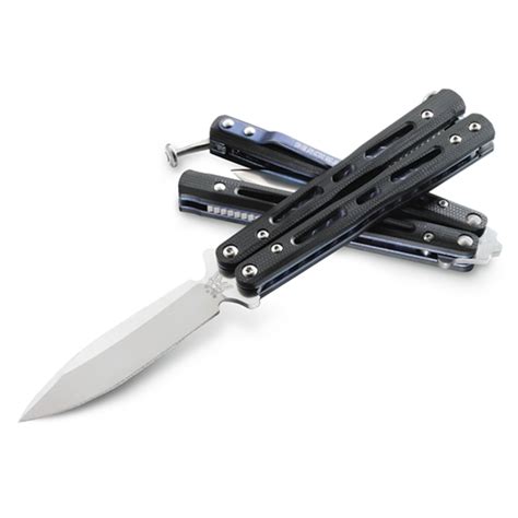 Benchmade 32 Mini-Morpho Balisong Butterfly Knife, D2 Satin Blade