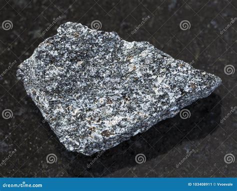 Rough Nepheline Syenite Stone on Dark Stock Image - Image of natural, close: 103408911