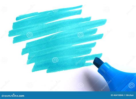 Blue Marker Drawing stock photo. Image of handwriting - 46410846