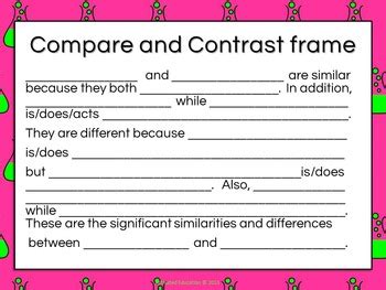 Science Sentence Frames: Scaffold and Differentiate Science Paragraphs