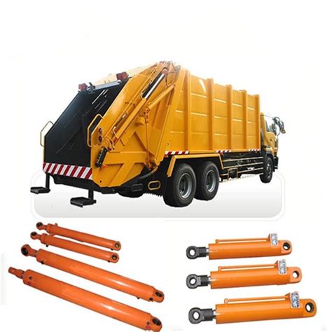 Sanitation Vehicles Garbage Truck Hydraulic Cylinders / Double Acting Hydraulic Cylinders