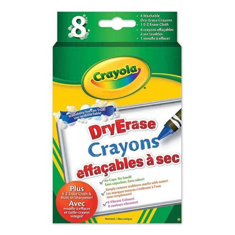 Crayola Dry-Erase Crayons 8 ct. — Toycra