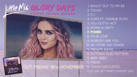 por ciento Dibuja una imagen Agrícola little mix glory days album cover ...