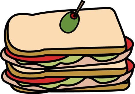 Club Sandwich Clip Art - Club Sandwich Image | Club sandwich, Clip art, Free clip art