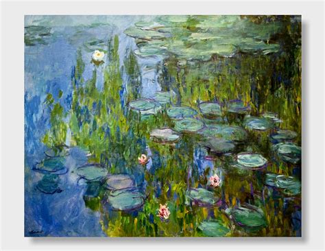 Claude Monet Famous Painting Water Lilies 1915 Claude | Etsy