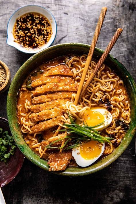 30 Minute Spicy Miso Chicken Katsu Ramen. - Half Baked Harvest