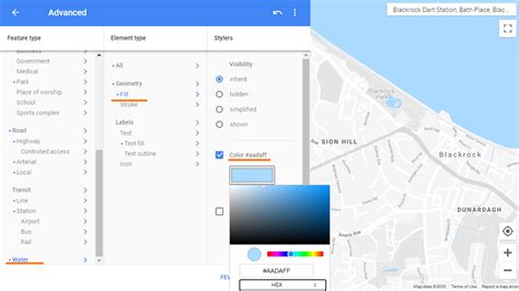 Change Google Maps colours | Damien Carbery - Website Development