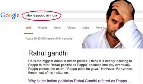 Who is Pappu in India? Google Search answers 'Rahul Gandhi' & explains why! | Latest News ...