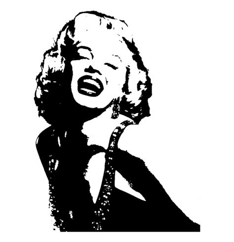 Free Marilyn Monroe Black And White Silhouette, Download Free Marilyn ...