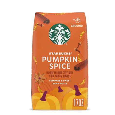 Starbucks Pumpkin Spice Naturally Flavored Ground Coffee, 100% Arabica ...