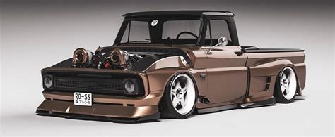 Twin-Turbo 1960s Chevy C10 Exposes the Virtual Sunshine for Custom Vintage Trucks - autoevolution