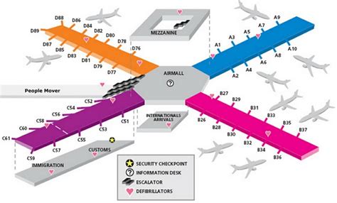 Pittsburgh Airport Terminal Map | Living Room Design 2020