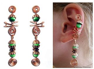 Wire Work Ear Cuff and Dangle Tutorial / The Beading Gem