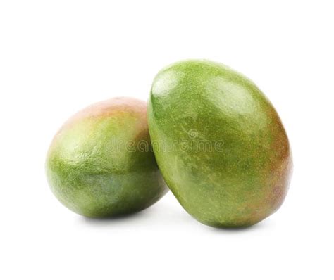 Two mango fruits isolated stock photo. Image of closeup - 75112968