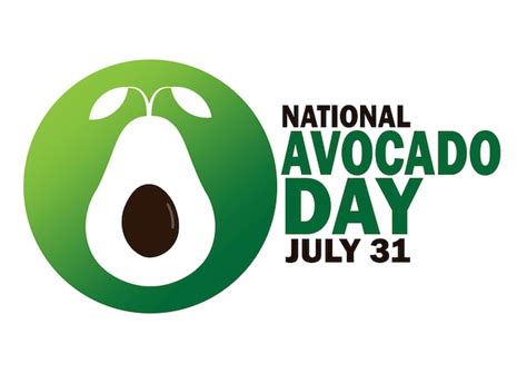 Premium Vector | National avocado day