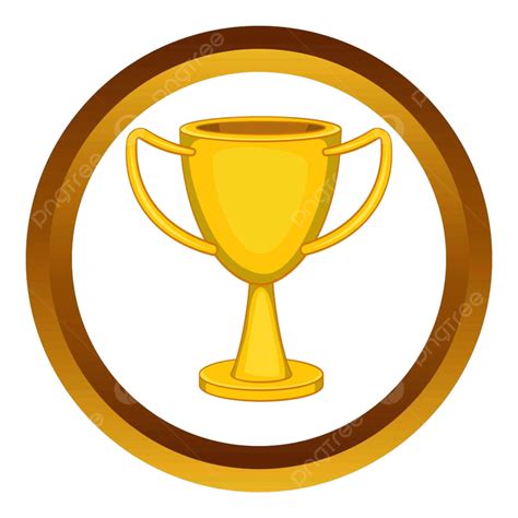 Golden Trophy Vector Hd PNG Images, Golden Trophy Cup Vector Icon In ...