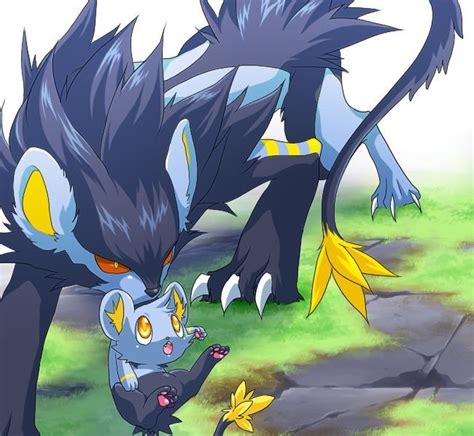 Luxray and Shinx | Pokemon, Pokemon fan art, Pokemon art