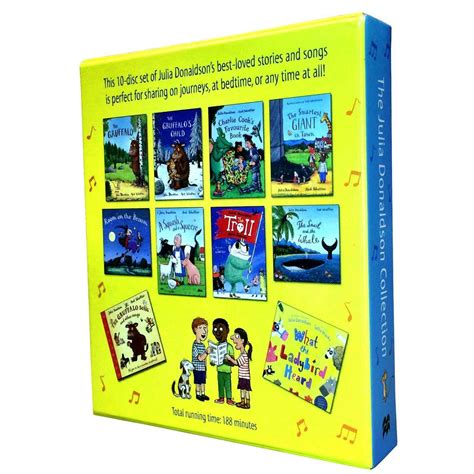 Julia Donaldson Collection 10 Audio CD Books Set Stories & Songs Gruff – Lowplex