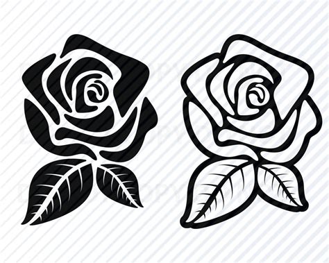 Black Rose Flowers SVG Files Flower Vector Images Clipart Floral Swag SVG Image Eps,png ,dxf ...