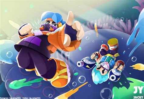 ArtStation - Octo Fang & Sharktooth Colt Brawl Stars