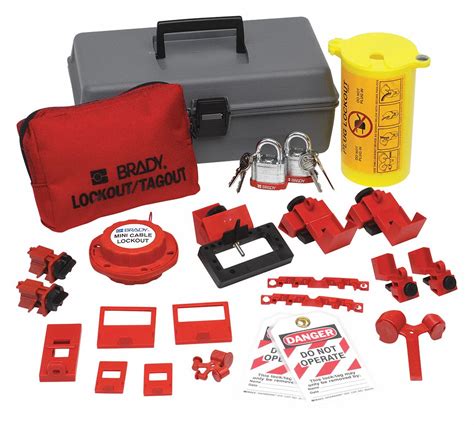 BRADY, Keyed Different Padlocks, 99313, Portable Lockout Kit - 15Y551|99313 - Grainger