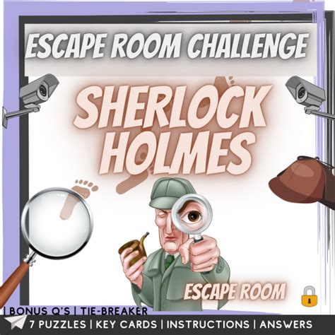 Cre8tive Resources - Sherlock Holmes Escape Room