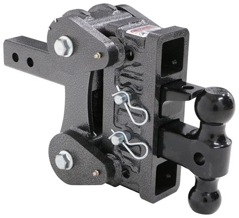 Gen-Y Torsion 2-Ball Mount w/ Stacked Receivers - 2" Hitch - 5" Drop ...