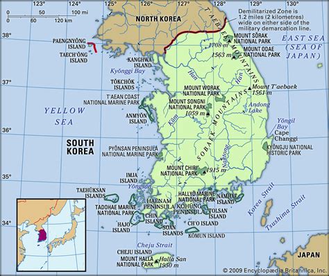 South Korea History Map