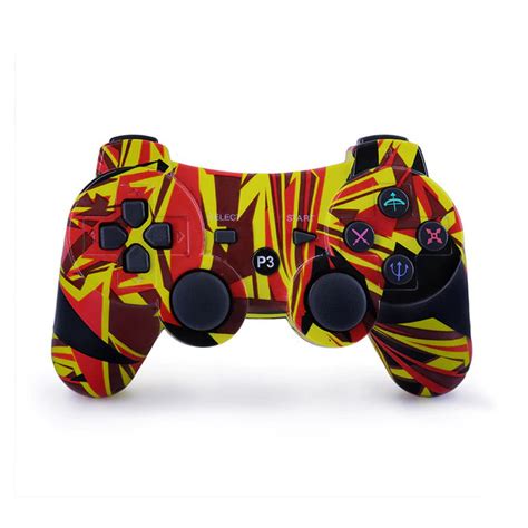 Brand New Wireless Bluetooth PS3 Controller - Red and Yellow - Dualshock - SIXAXIS technology